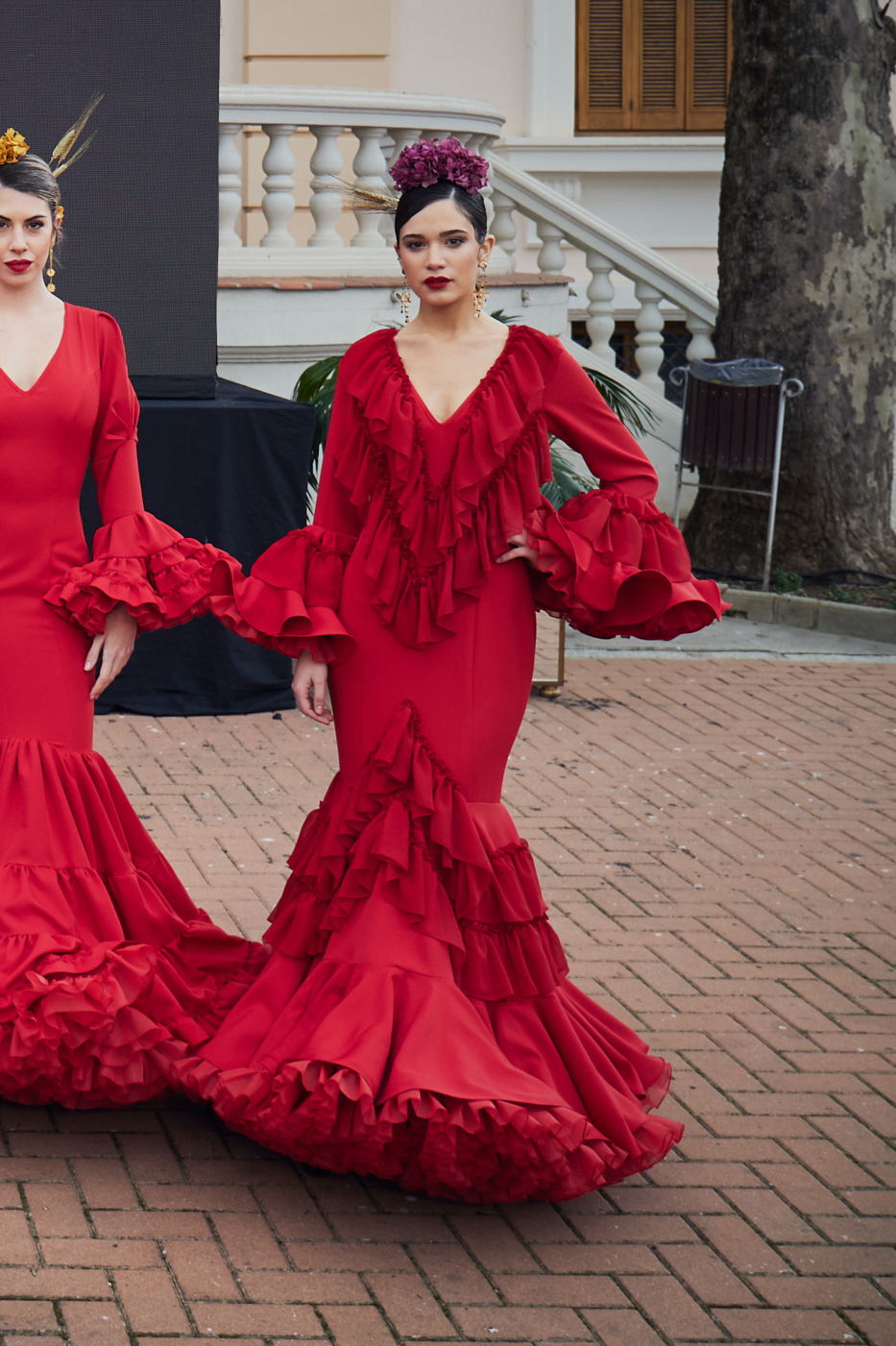 sobre apuntalar A nueve Vestido flamenca rojo volantes en gasa – Hita y Arcos 2023 cita previa  685531861
